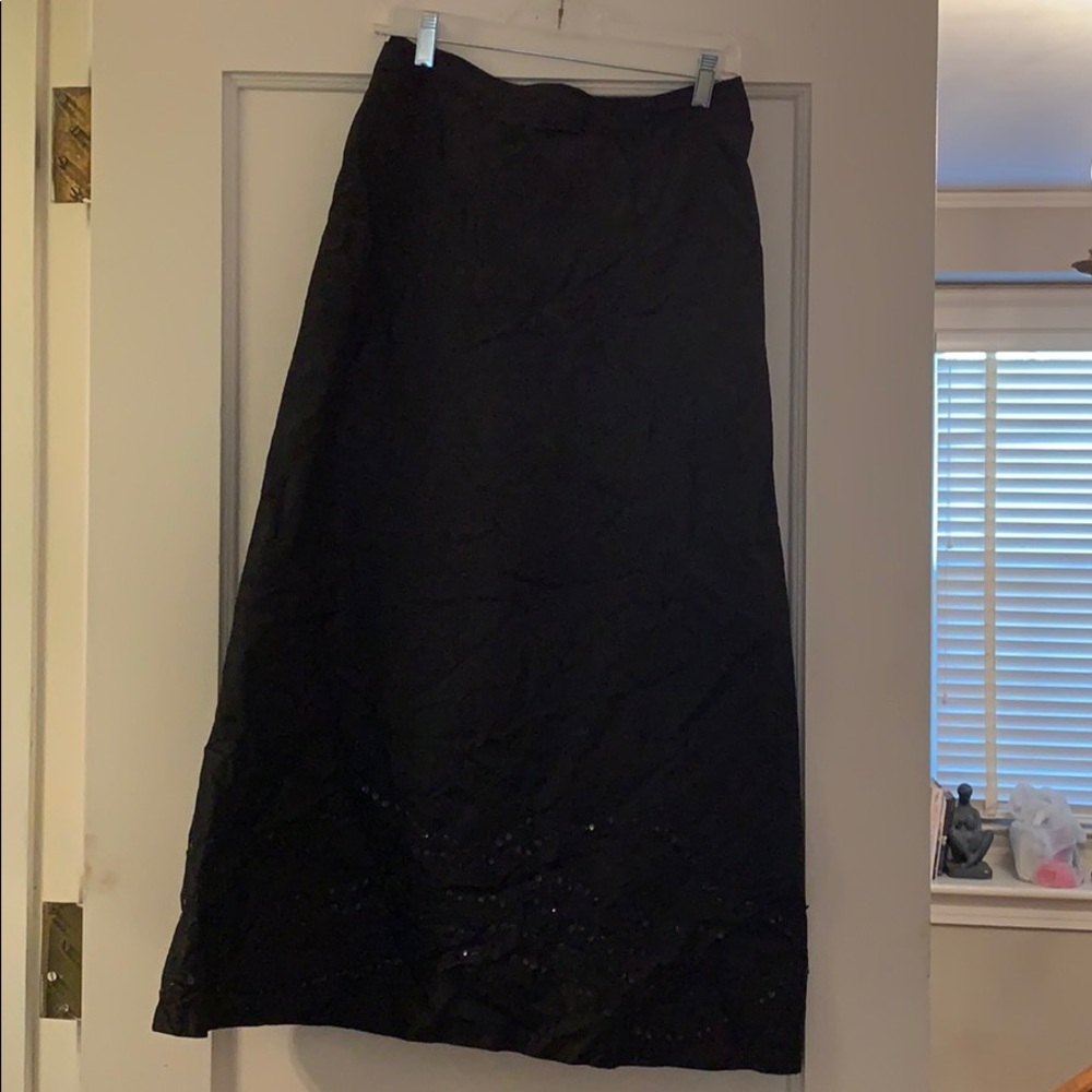 French Connection silk maxi skirt